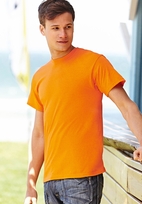 Heren T-shirt  Oranje op man